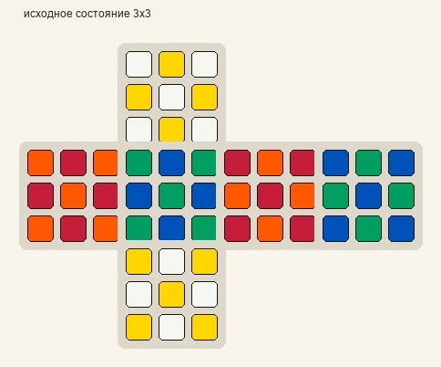 Развёртка кубика · рабочий эскиз